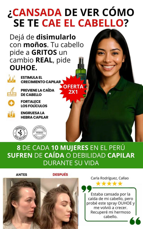 Spray crecimiento capilar - Uso diario