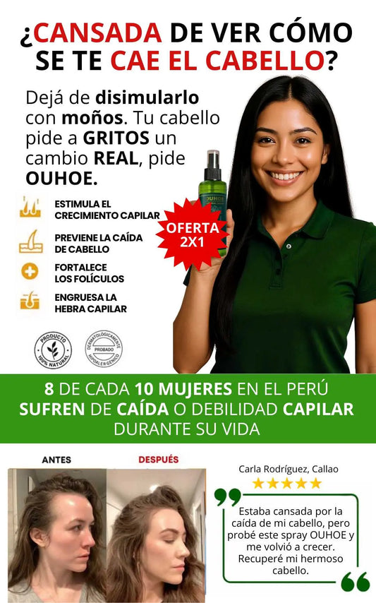 Spray crecimiento capilar - Uso diario