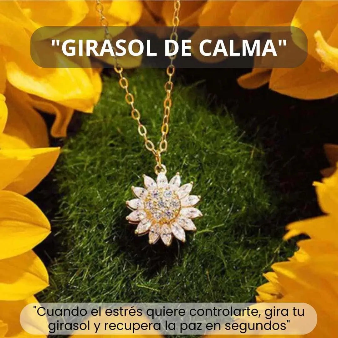 Collar + Anillo de Girasol giratorio